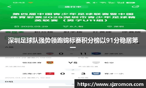 深圳足球队强势领跑锦标赛积分榜以91分稳居第一
